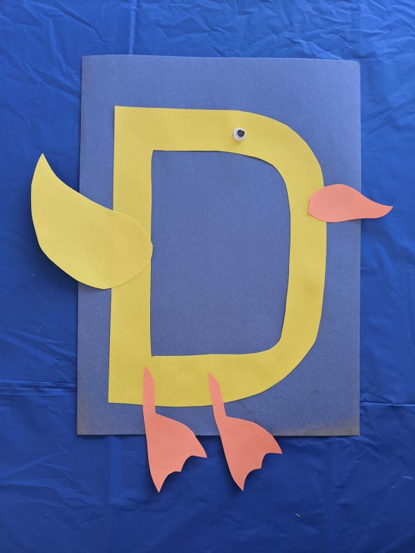 Uppercase Letter D Craft - Duck - Home With Hollie