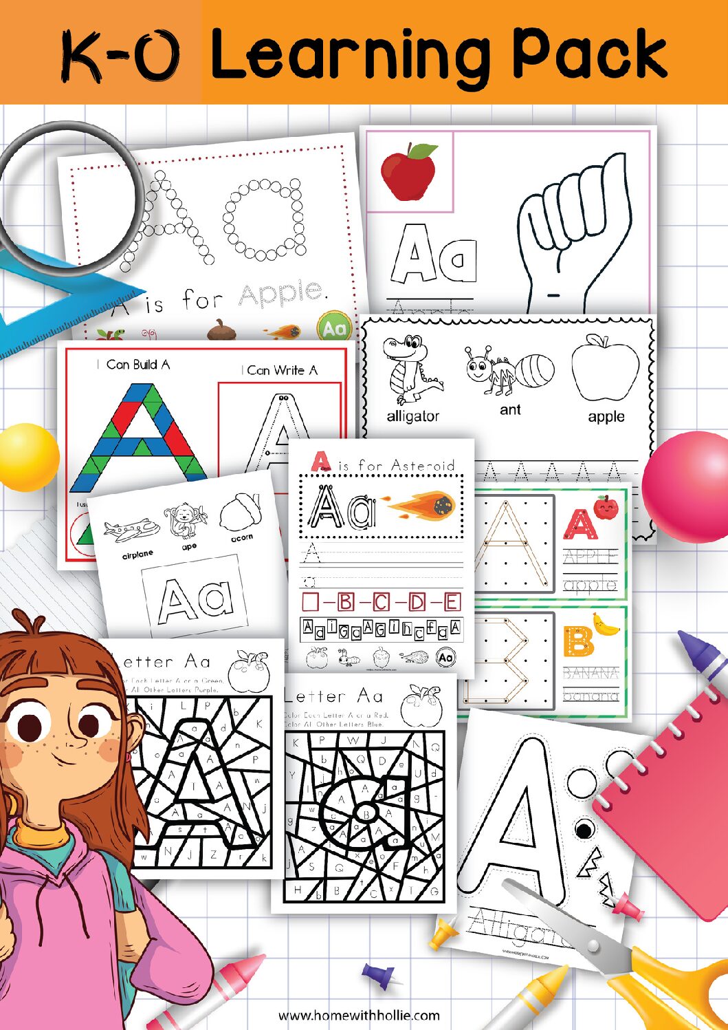 Letters Kk-Oo Learning Pack