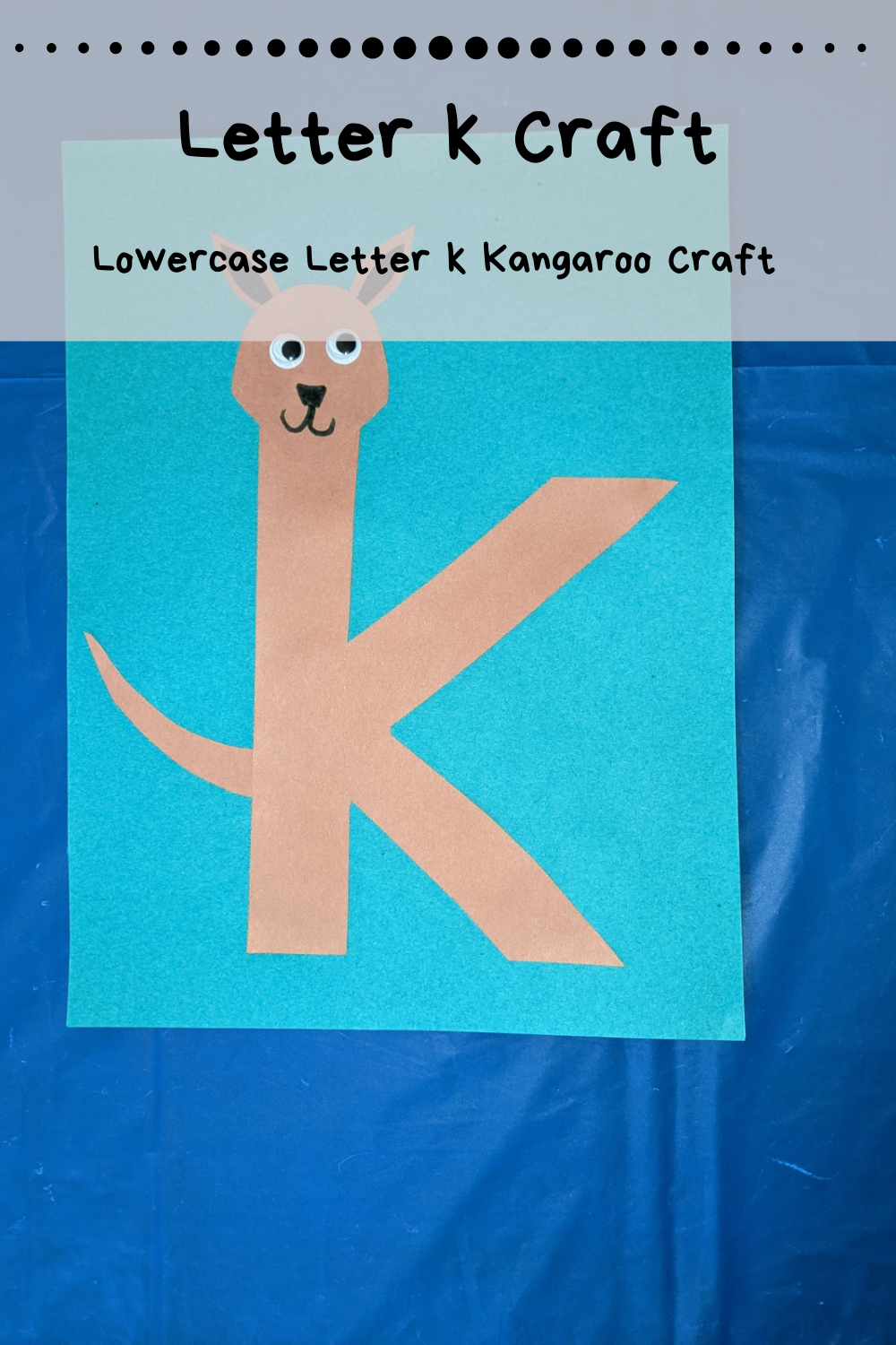 Lowercase Letter K Craft for Preschool Home With Hollie