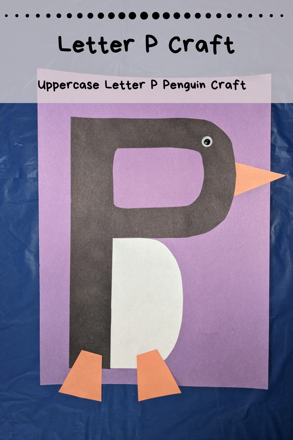 Uppercase Letter P Craft for Preschool - Home With Hollie
