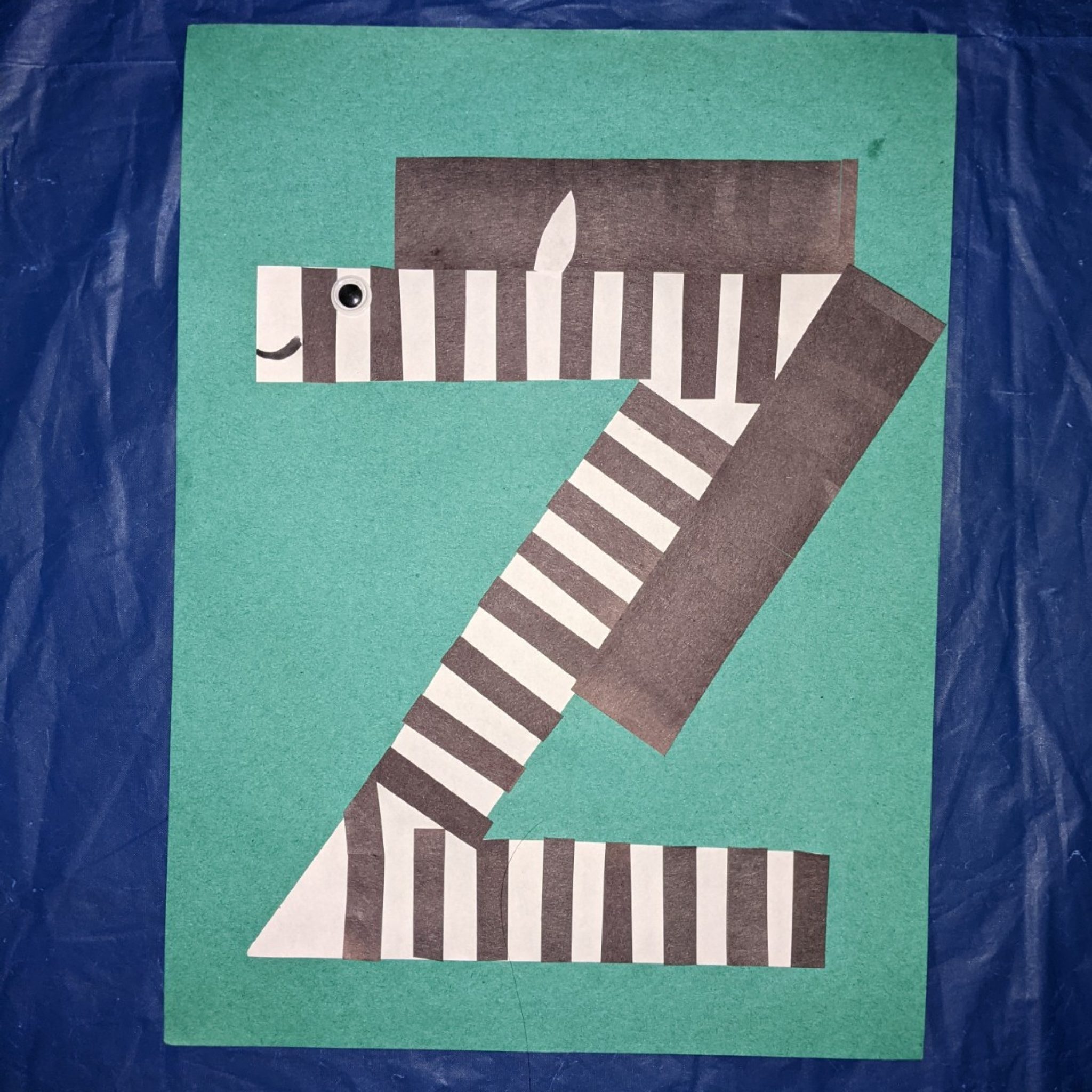 Uppercase Letter Z Craft for Preschool Home With Hollie